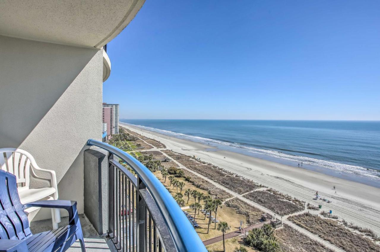 Airy Oceanfront Myrtle Beach Condo With Balcony Bagian luar foto